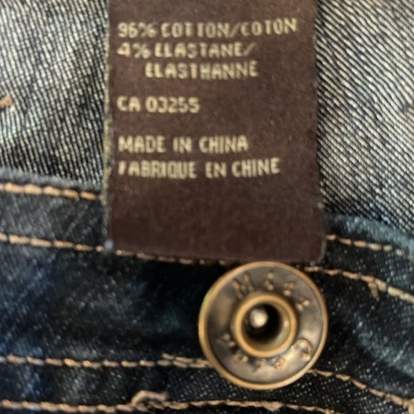 Miss Cocoa sz 13/14 slight flare leg jeans with embroidery front/back - Picture 5 of 9